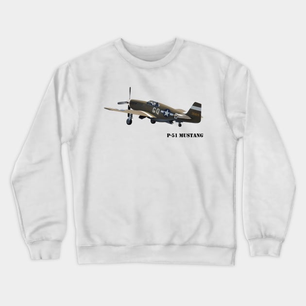 Mustang (front print) Crewneck Sweatshirt by Doc Dakota's Trading Post